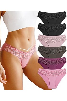 BeReady sans Culotte Femme Invisible Culotte sans Couture Culottes Et Slips Extensible Respirants sous-vêtements Lot de 6/9 S