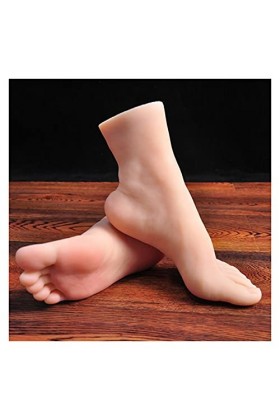 Mannequin Bas Modèle de Pied féminin de Grande Taille cloné pour lart Taille réelle pour lart TPE en Silicone, Pied en Sili