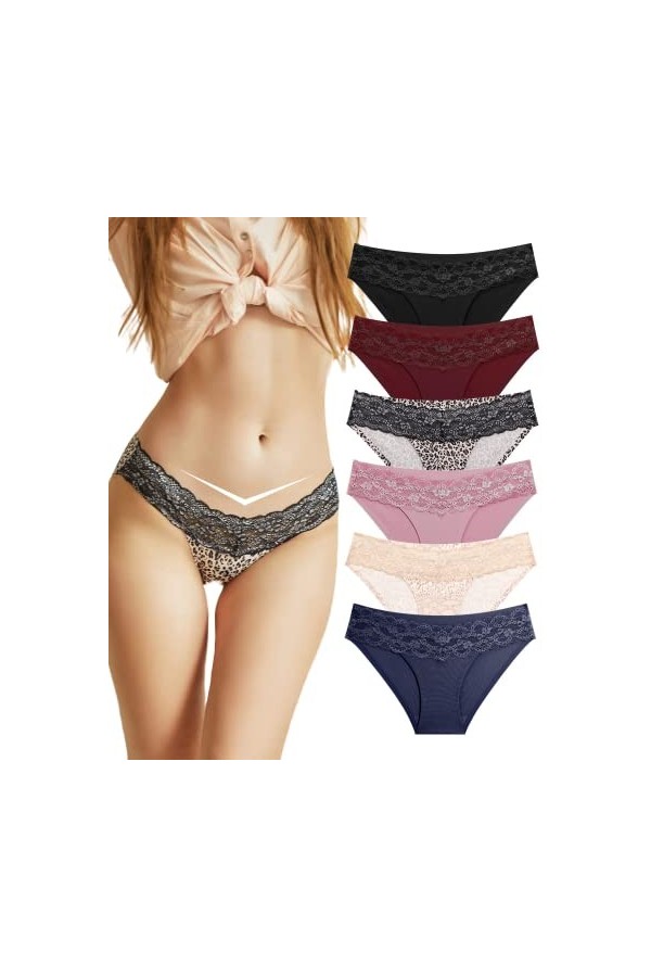 BeReady sans Culotte Femme Invisible Culotte sans Couture Culottes Et Slips Extensible Respirants sous-vêtements Lot de 6/9 S