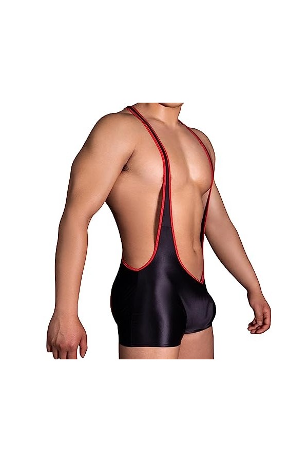 SKFLABOOF Bite String Homme Adulte Érotique Jockstrap Costume Borat Sexy Hot Coquin Mankini Moulant Slip Strip-Tease Deguisem