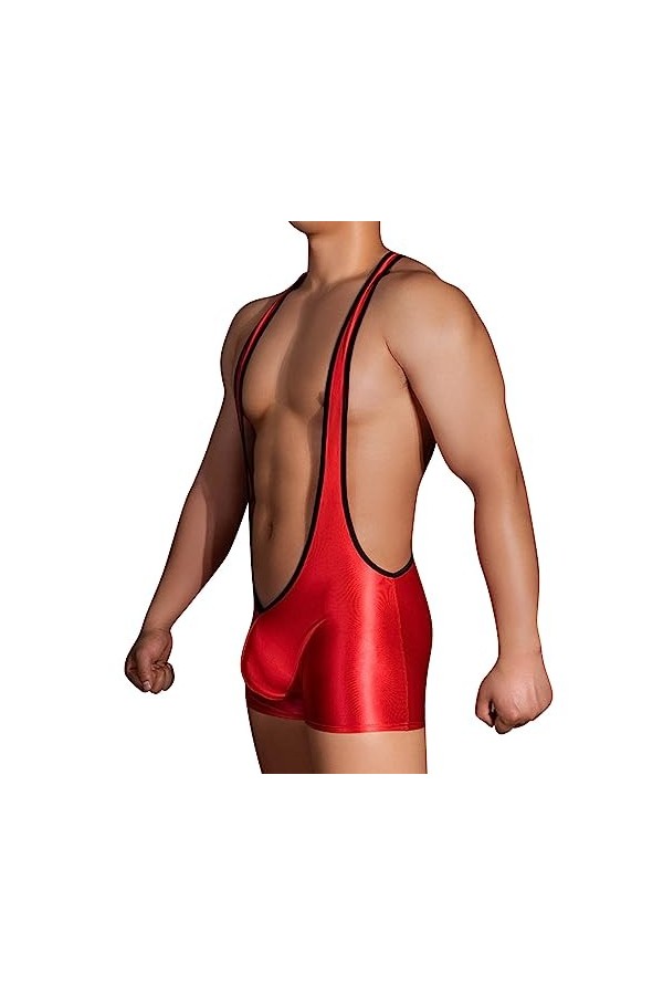 SKFLABOOF Bite String Homme Adulte Érotique Jockstrap Costume Borat Sexy Hot Coquin Mankini Moulant Slip Strip-Tease Deguisem