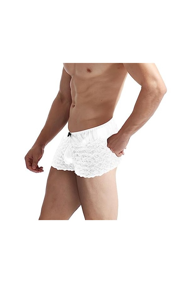 SKFLABOOF Sexy Hot String Homme Adulte Cosplay Erotique Bondage Coquin Corset Transparent Jockstrap Bretelle Tenue Elephant S