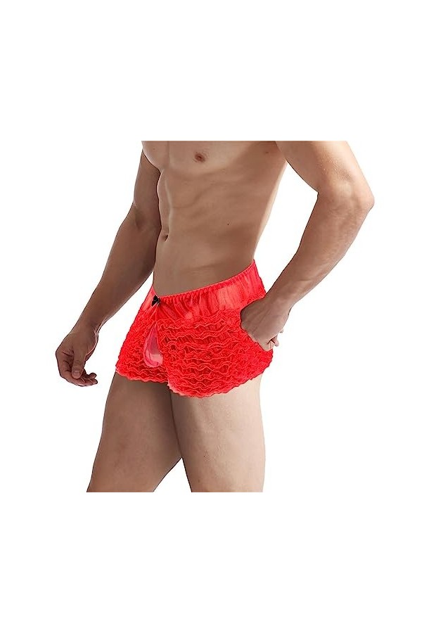 SKFLABOOF Sexy Hot String Homme Adulte Cosplay Erotique Bondage Coquin Corset Transparent Jockstrap Bretelle Tenue Elephant S