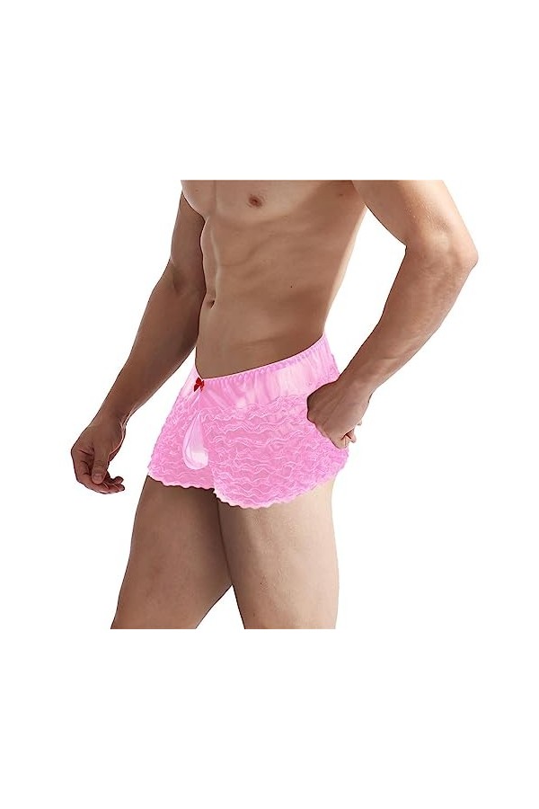 SKFLABOOF Sexy Hot String Homme Adulte Cosplay Erotique Bondage Coquin Corset Transparent Jockstrap Bretelle Tenue Elephant S