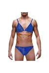 SKFLABOOF Érotique Body Homme Drole Moulant Deguisement Ficelle Bite Transparent Lingerie Sexy Hot Costume Bonbon Slip Jockst