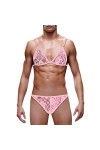 SKFLABOOF Érotique Body Homme Drole Moulant Deguisement Ficelle Bite Transparent Lingerie Sexy Hot Costume Bonbon Slip Jockst
