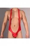 SKFLABOOF Transparent Mankini Homme Sexy Hot Coquin Deguisement Strip-Tease Bite Drole String Érotique Slip Harnais Costume J