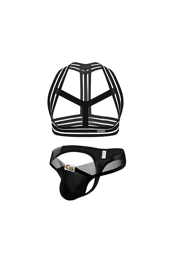 SKFLABOOF Bite Boxer Homme Adulte Jockstrap Moulant Costume Borat Transparent Sexy Hot Mankini Coquin Slip Strip-Tease Deguis