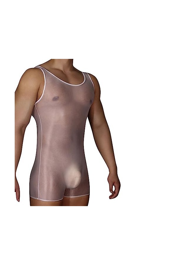 SKFLABOOF Sexy Hot Boxer Gay Drole Jockstrap Slip Ficelle Bite Moulant Mankini Érotique Deguisement Bonbon Costume Transparen