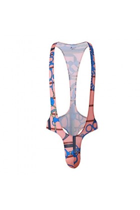 SKFLABOOF Transparent Boxer Gay Sexy Hot Érotique Deguisement Bonbon Moulant Jockstrap Mankini Bite Slip Sado-MASO Costume Dr