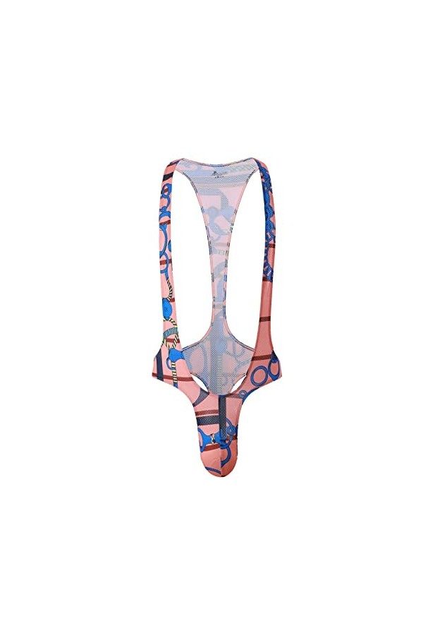 SKFLABOOF Transparent Boxer Gay Sexy Hot Érotique Deguisement Bonbon Moulant Jockstrap Mankini Bite Slip Sado-MASO Costume Dr