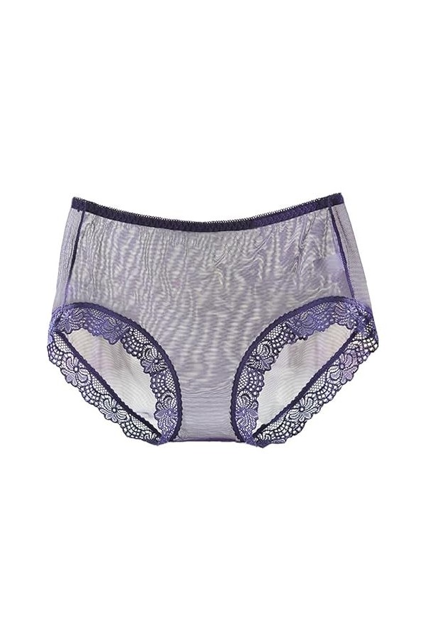 HAPOWELL Culotte sexy pour femme, culotte en maille douce et confortable, short sexy et charmant pour femme, A, XL