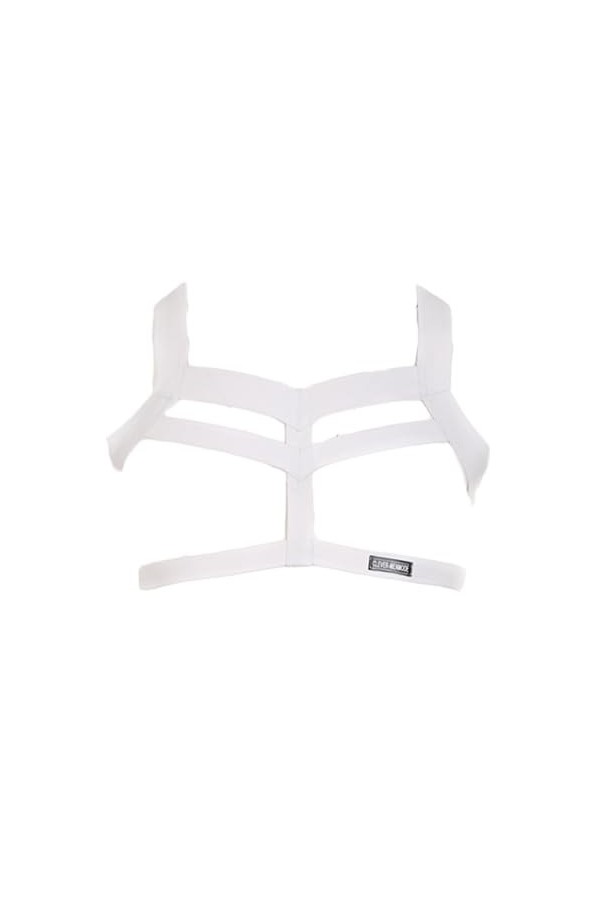 HSQSMWJ Homme Harnais Épaule Poitrine Muscle Costume Gilet Sangle Élastique Punk Lingerie Fitness Bar Club Fête Cosplay Color