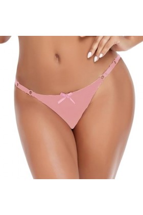 ZTIANEF Nuisettes Sexy Femme Culottes Sexy Slips Noeud Papillon Tongs G-String Lingerie Perspective sous-Vêtements sans Coutu
