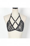 Couple De Lingerie Soutien-Gorge Sexy en Dentelle Voir À Travers Le Haut Transparent en Maille Séduisante Bralet Haut Creux,N