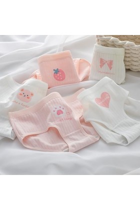 SINMIUANIME Lot de 5 culottes en coton pour femme - Taille moyenne - Imprimé anime - Doux et respirant, My014, M