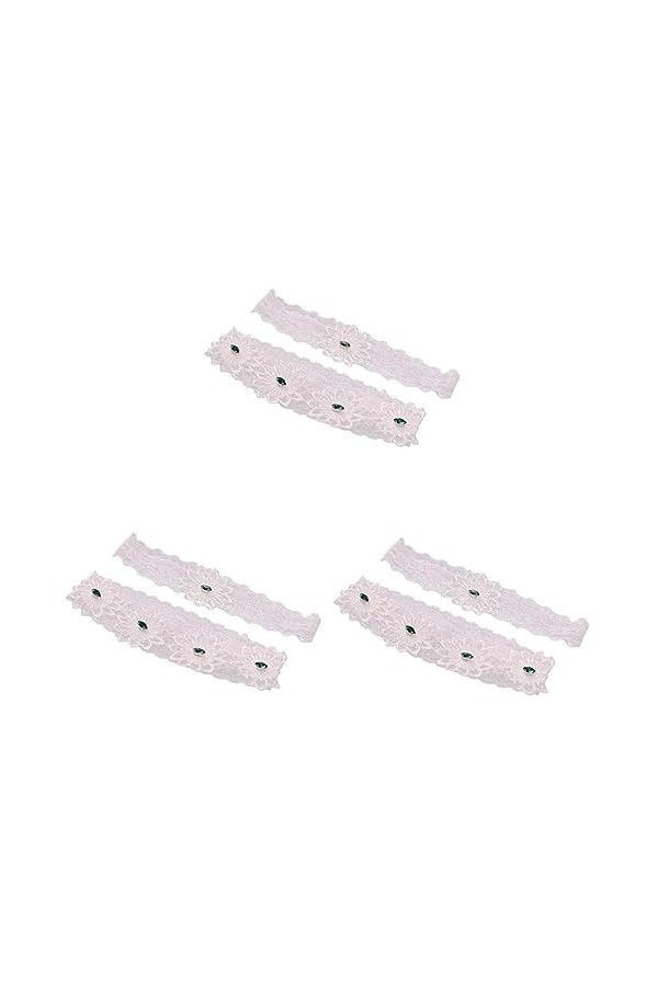 SOIMISS 2 Paires De Jarretières De Mariage Jarretière De Mariée De Mariage Jarretière De Mariée Porte-Jarretelles De Mariage 