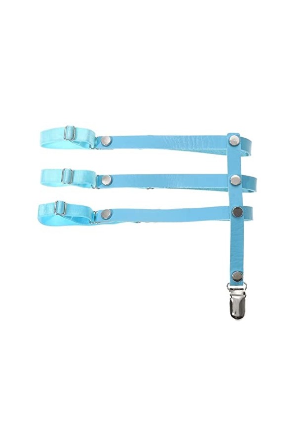 TRENIS 1PC Punk jarretelles jambe anneau coeur cuir harnais jarretière femmes réglable élastique jarretelle sangle accessoire