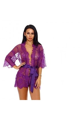 SHANHE Sexy Femmes Lingerie Dentelle Chemise de Nuit vêtements de Nuit Chemise de Nuit Pansement Profond V G-String Sexe Somm