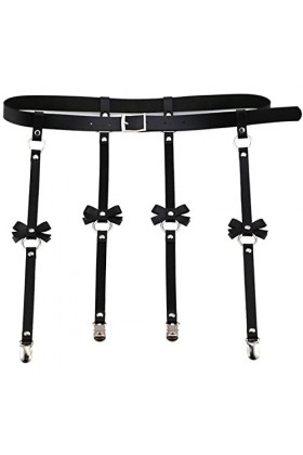 WSZJLN Harnais de taille sexy jarretelles ceinture corps sangles de jambe cage rock punk bijoux Harajuku festival tenue