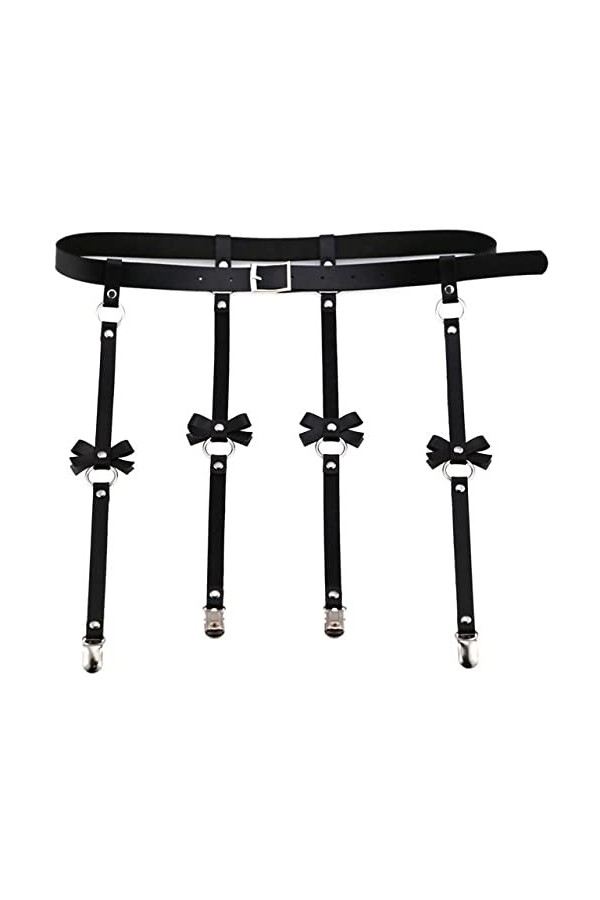 WSZJLN Harnais de taille sexy jarretelles ceinture corps sangles de jambe cage rock punk bijoux Harajuku festival tenue