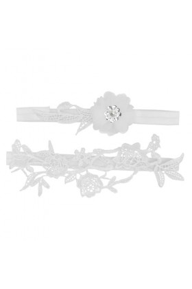 Gadpiparty 2 Pièces Jarretière En Dentelle Jarretière De Mariage Fleur Jarretières De Mariage Jarretières De Lune De Miel Jar