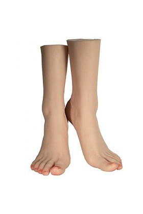 yeah-hhin Faux Mannequin De Pied, Os De La Cheville Simulés, Modèle De Pied en Silicone Réaliste pour Femme, Croquis, Peintur