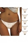 Femmes Culotte en Dentelle Stretch Slip Sexy Taille Haute sous-vêtements Femmes Dentelle Culotte Triangle Sexy en Maille Tran