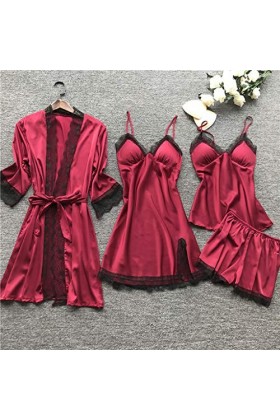 HERSIL Ensemble de sous-vêtements sexy pour femme - Dos nu - Taille haute - Sexy - Sexy - Pyjama sexy - Sous-vêtement profond