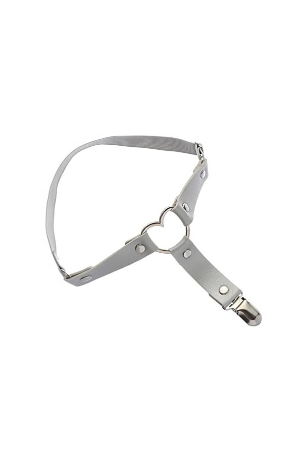 TRENIS Coeur Ailes Bowknot Jarretière Femmes En Cuir Pu Élastique Jambe Jarretelles Cuisse Harnais Punk Gothique Accessoire 