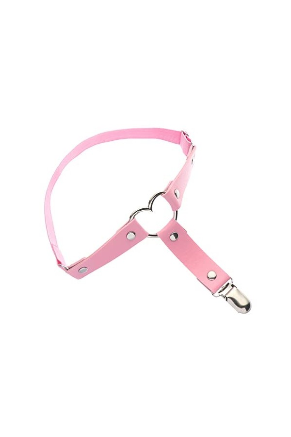 TRENIS Coeur Ailes Bowknot Jarretière Femmes En Cuir Pu Élastique Jambe Jarretelles Cuisse Harnais Punk Gothique Accessoire 