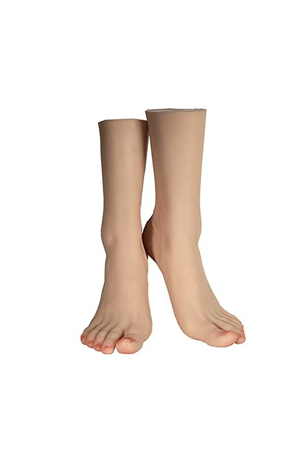 yeah-hhin Faux Mannequin De Pied, Os De La Cheville Simulés, Modèle De Pied en Silicone Réaliste pour Femme, Croquis, Peintur