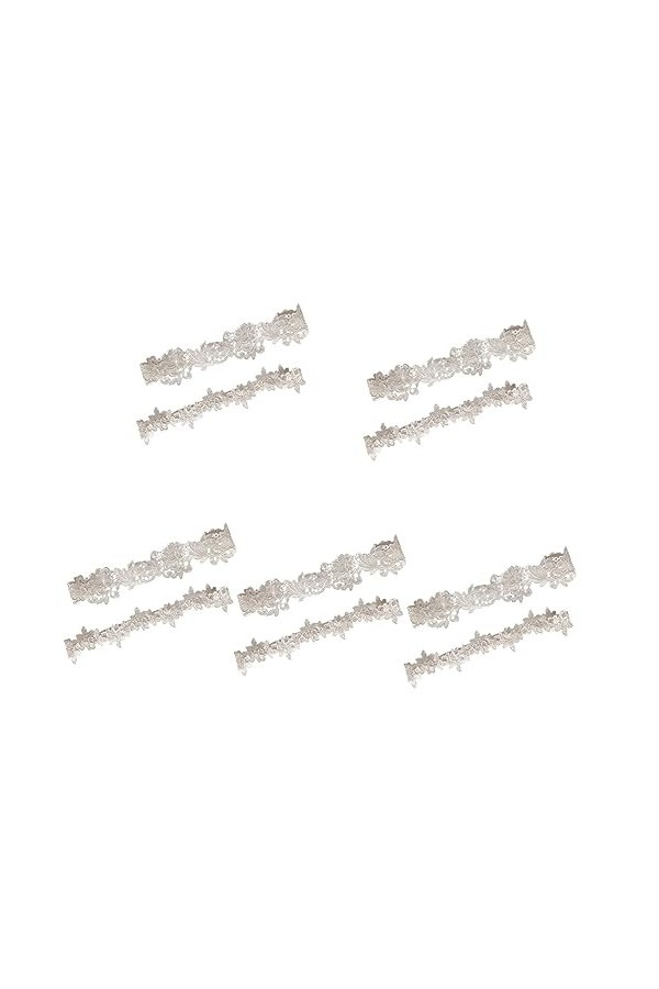 SOIMISS 10 Pièces Dentelle Jambe Anneau Jarretière De Mariage De Bal Jarretière Jarretière pour La Mariée Jambe Décoration Ja