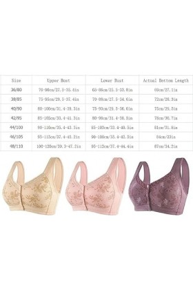 Glamorette Snap Front Bra Femmes âgées,Glamorette Bra for Seniors,Glamorette Bras Front Snaps Seniors Snap Front Bra Color :