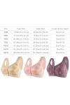 Glamorette Snap Front Bra Femmes âgées,Glamorette Bra for Seniors,Glamorette Bras Front Snaps Seniors Snap Front Bra Color :