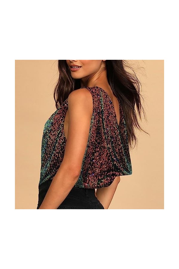 UOWEG Sens Supérieur Flash Discothèque Sexy V Cou Dos Socialite Soirée Combinaison Tempérament Élégant Tout avec Une Base Bod