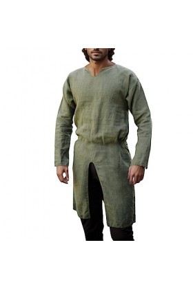 Robe médiévale de guerrier viking - Tunique médiévale - Tunique chevalier - Robe de cosplay - Costume dHalloween - Jupe dar