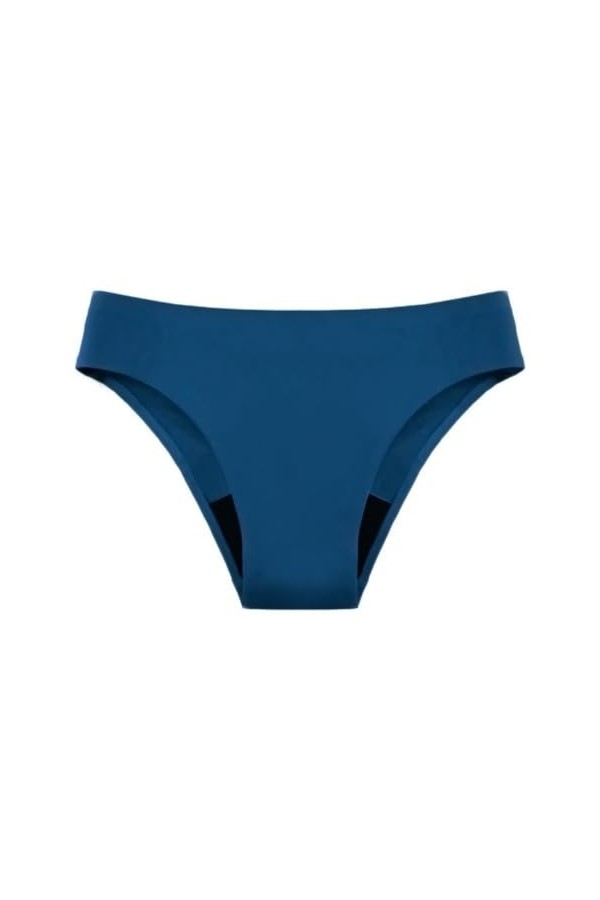 Briskorry Ensemble de slips en coton pour femme - Sous-vêtements sexy - Taille V - Confortable - Sans coutures - Hipster, ble