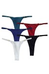 HMLOPX Daily Wear Femme String T Dos Taille Basse sans Couture sous-Vêtements Sexy String Bikini String Culotte Lot de 5 Col