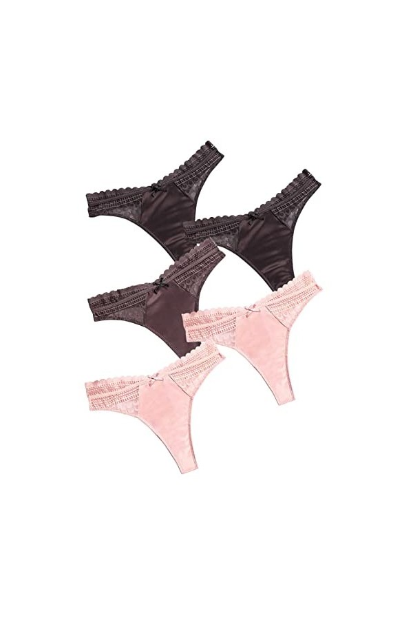 HMLOPX Daily Wear Lot de 5 Culottes Sexy en Dentelle for Femme Color : Combo 3, Size : XL-XLarge 