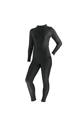 rockible Adultes Spandex Body Catsuit Danse Costume Unitard S-3XL, Noir, S