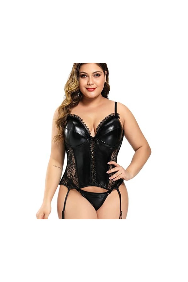 Sexy Lingerie Femme Coquine Sexy Lingerie Moulage Body Beauty Sexy Femme Coquine String Ensemble De Lingerie Dentelle Patchwo