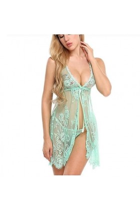 ZTIANEF Tissu en mailleSlip Dress Sexy Pyjama Lingerie érotique, 1,5XL