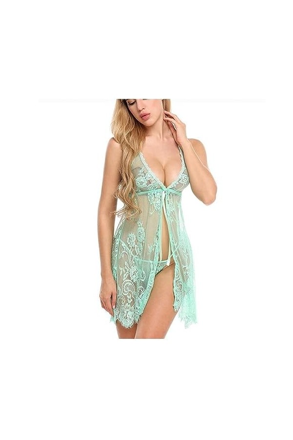 ZTIANEF Tissu en mailleSlip Dress Sexy Pyjama Lingerie érotique, 1,5XL