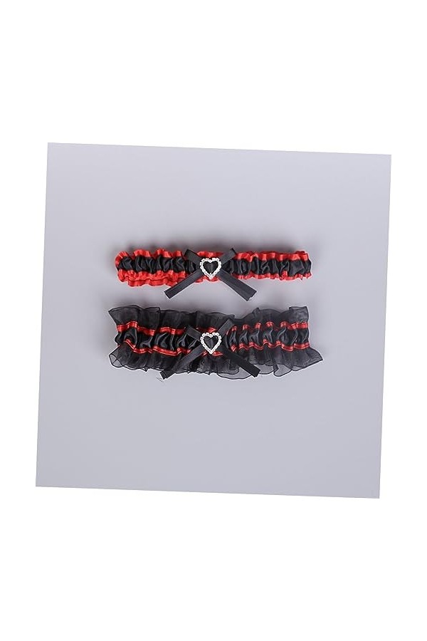 ibasenice Jarretière De Mariée Jarretières De Mariée 2 Pièces Ensemble De Style Européen Mariée Jarretière