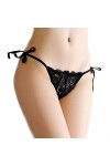 HTRUIYATY Strings Et Tangas Femmes Sexy Culottes Dentelle Lingerie,Charmante Culotte Réglable en String Culotte Taille Basse 