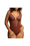 Combinaison polyvalente et sexy pour femme avec charme élégant, soutien dorsal grande taille, a-noir, S
