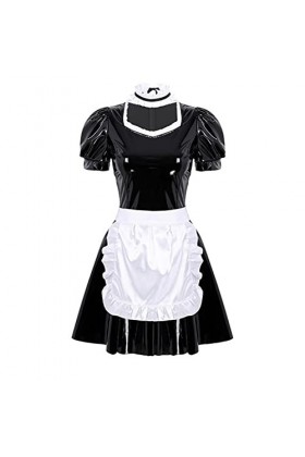 SHANHE Femmes Adultes Uniforme de Femme de Chambre Française Fantaisie Cosplay Costumes Clubwear Manches Bouffantes A-ligne R