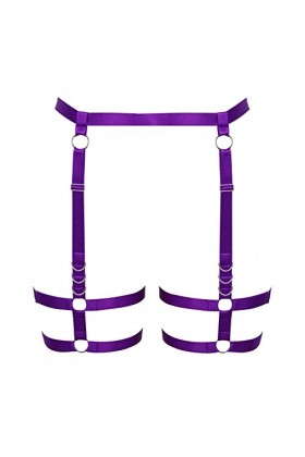 JMMHSS Ceinture de jambe garter leg rave thigh garter ceintures de sécurité ceinture de sécurité garter pour femme Blanc 