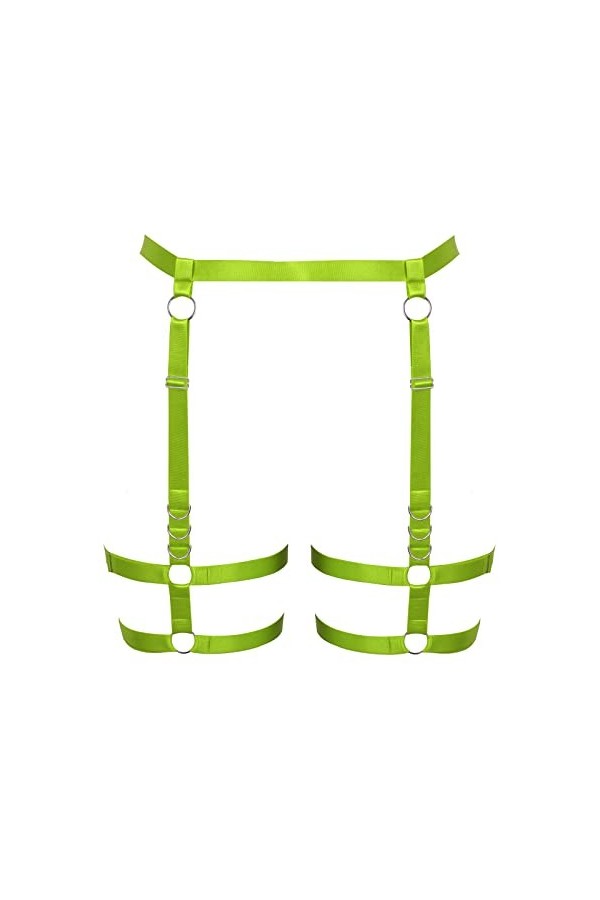 JMMHSS Ceinture de jambe garter leg rave thigh garter ceintures de sécurité ceinture de sécurité garter pour femme Blanc 